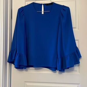 Zara blouse size US small blue